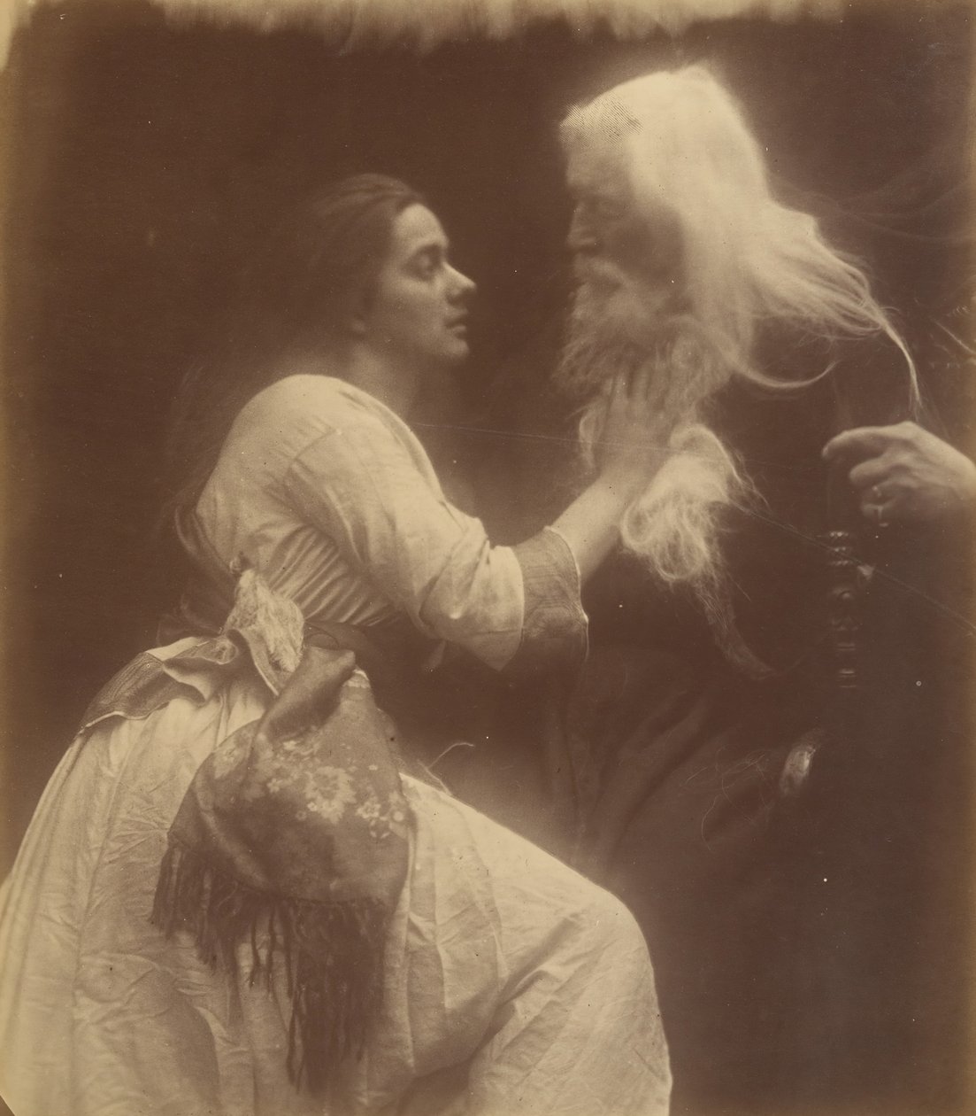 Vivien e Merlino da Julia Margaret Cameron
