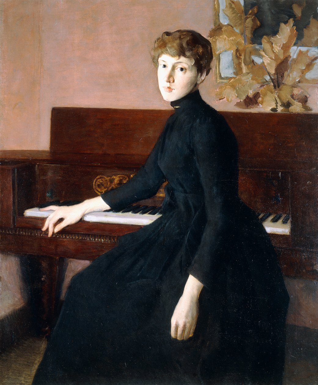Al pianoforte da Julian Alden Weir