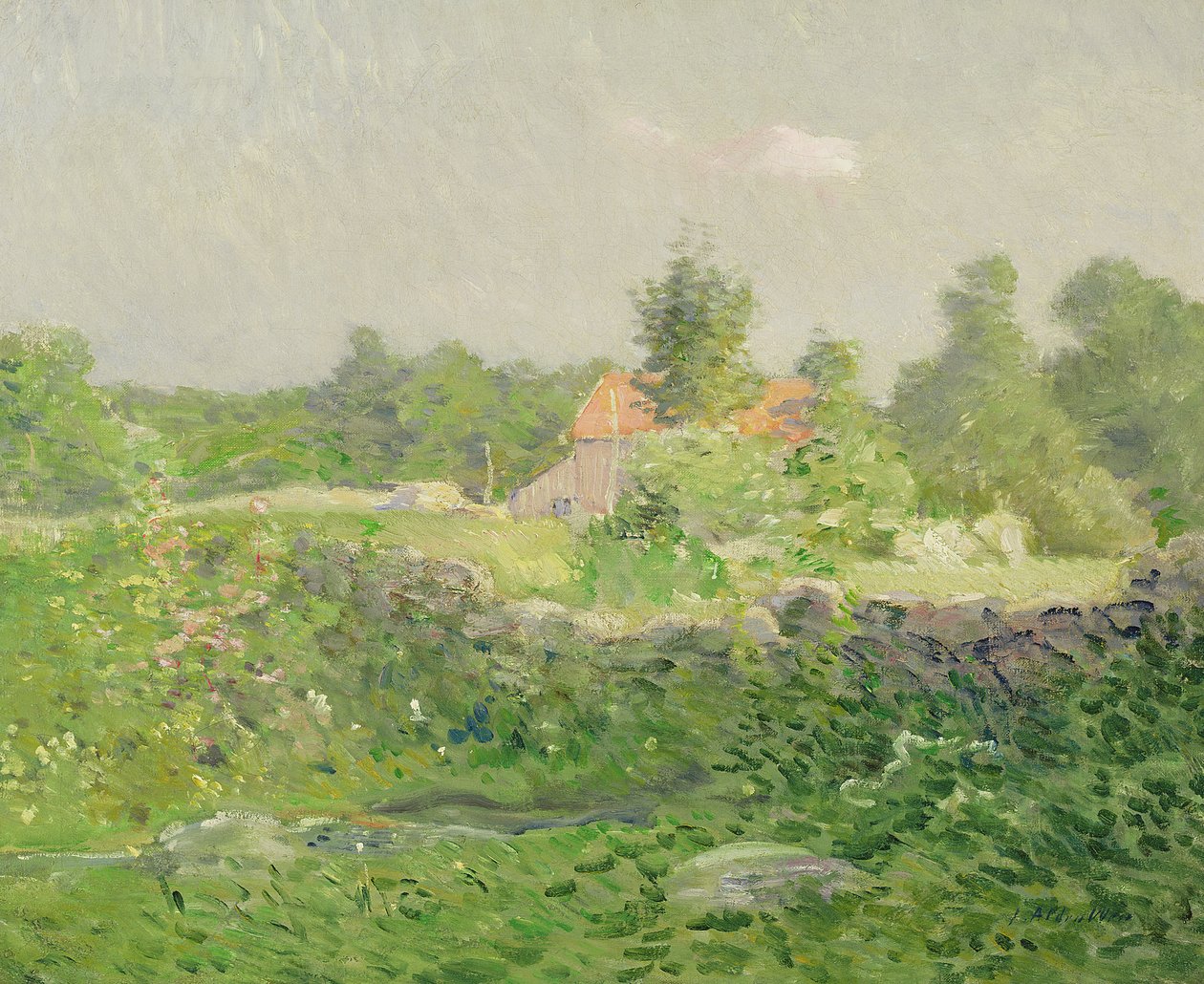 Paesaggio e fattoria da Julian Alden Weir