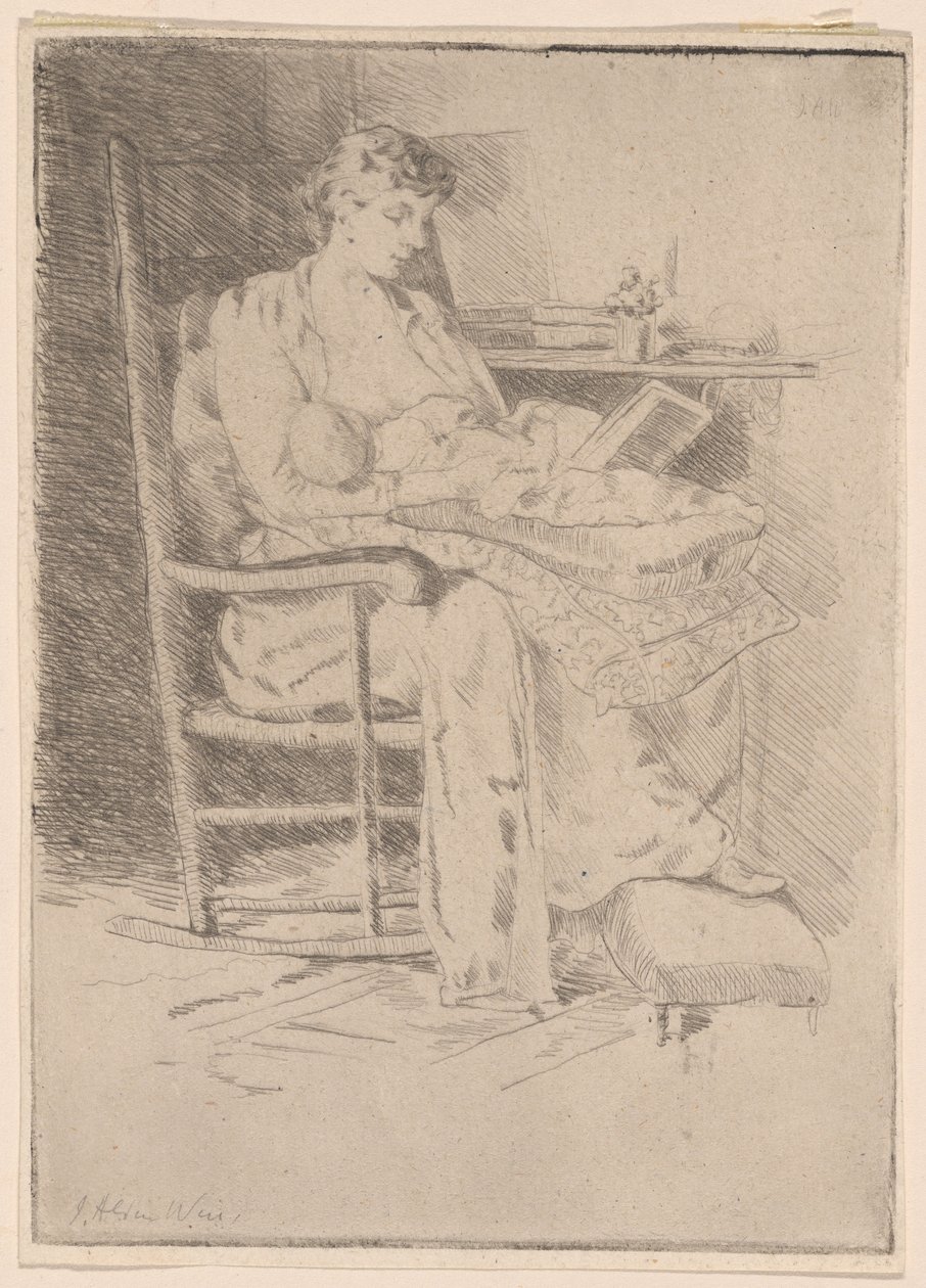 Madre e figlio, n. 2 da Julian Alden Weir
