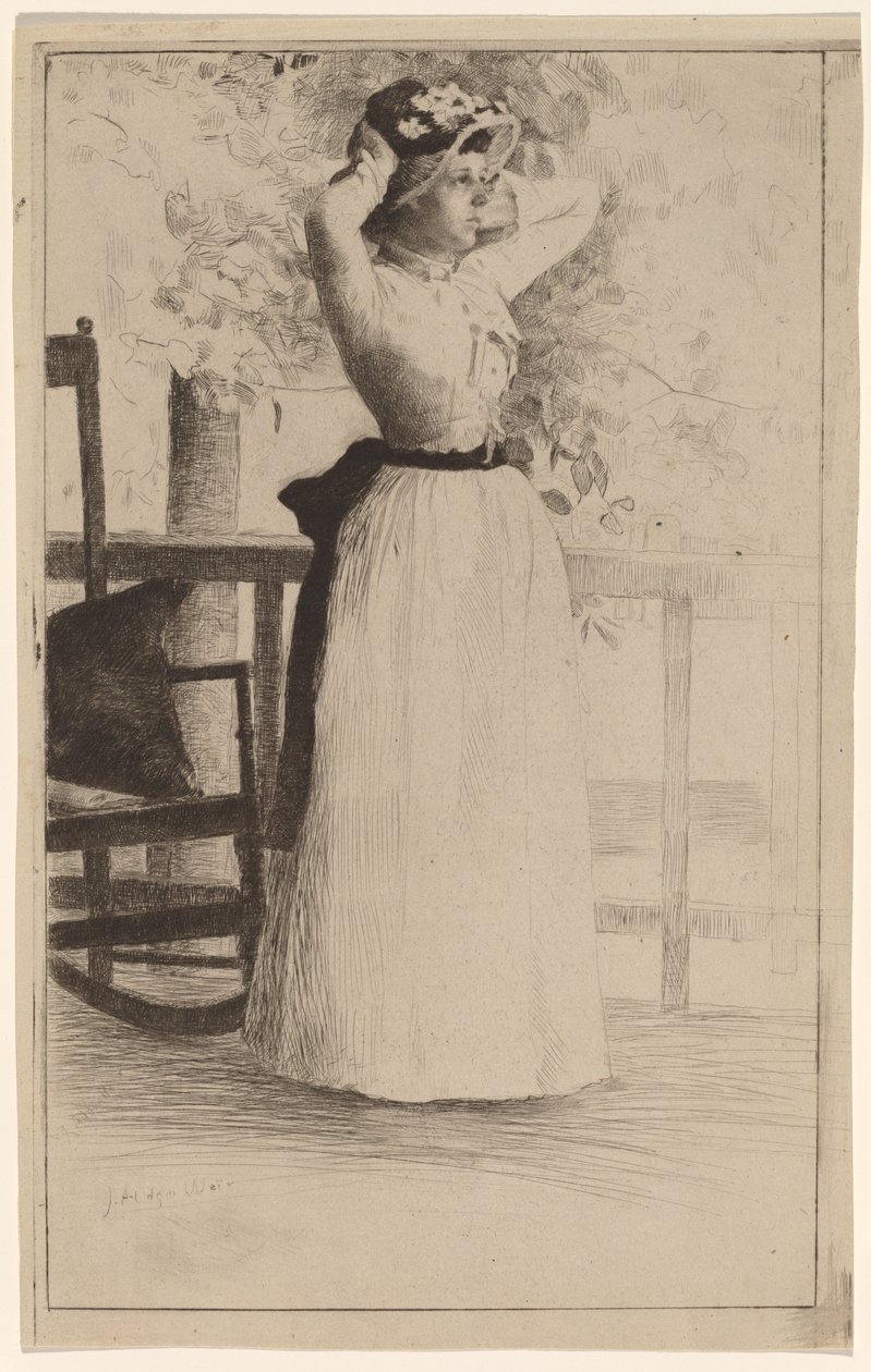 Ritratto di Miss Hoe da Julian Alden Weir