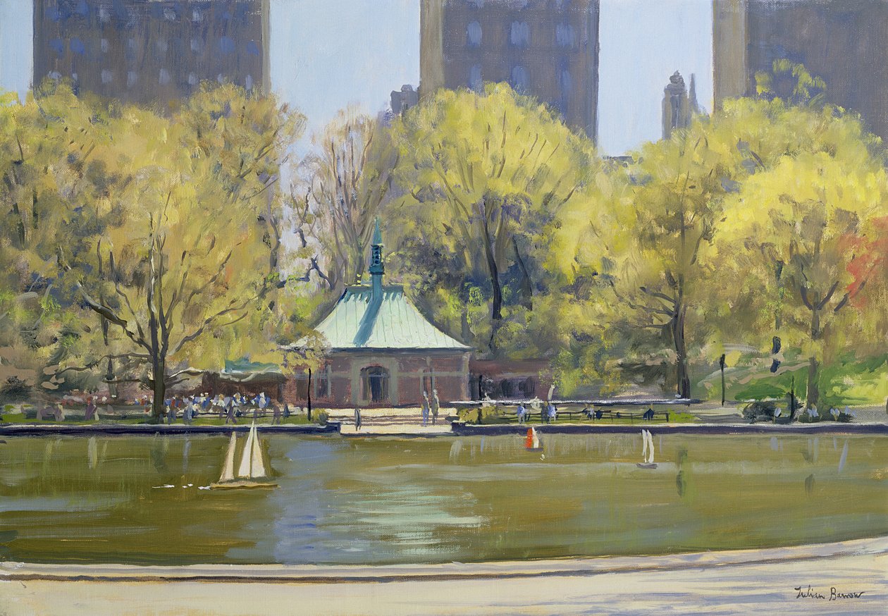 Il lago per le barche, Central Park, New York da Julian Barrow