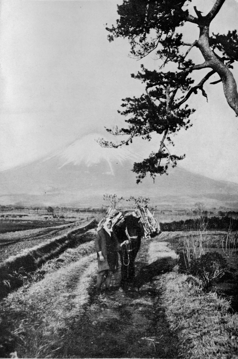 Contadini della regione del Fuji non per nome ma semplicemente come O Yama, la Montagna Onorevole da Julian Leonard Street
