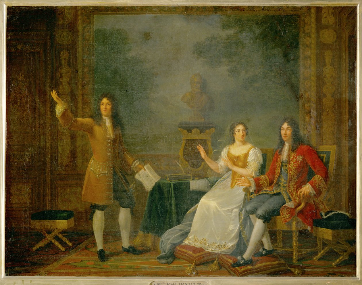 Racine legge "Athalie" davanti a Luigi XIV e a Mme ... da Julie Philipault