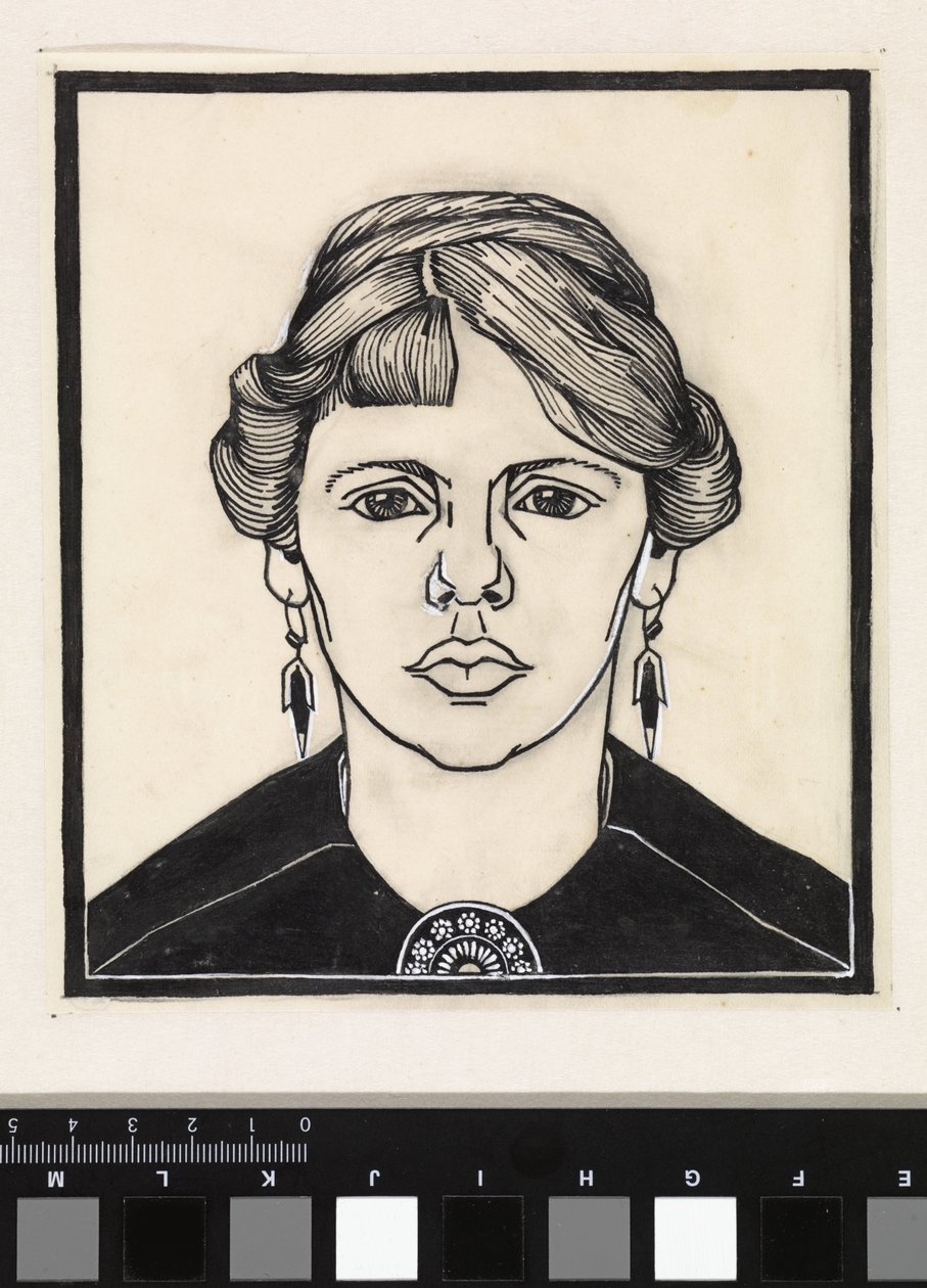 Ritratto di una donna, di fronte da Julie de Graag