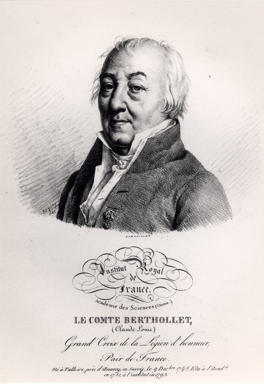 Conte Claude Louis Berthollet (1748-1822) da Julien Leopold Boilly