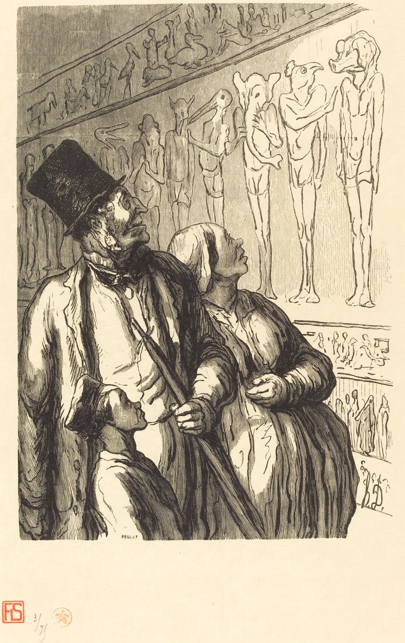 Esposizione universale: Sezione egiziana da Julien Antoine Peulot after Honoré Daumier