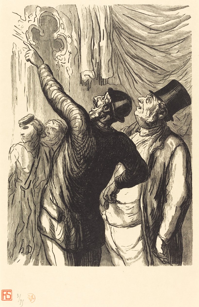 Esposizione Universale: Un Vero Cicerone da Julien Antoine Peulot after Honoré Daumier