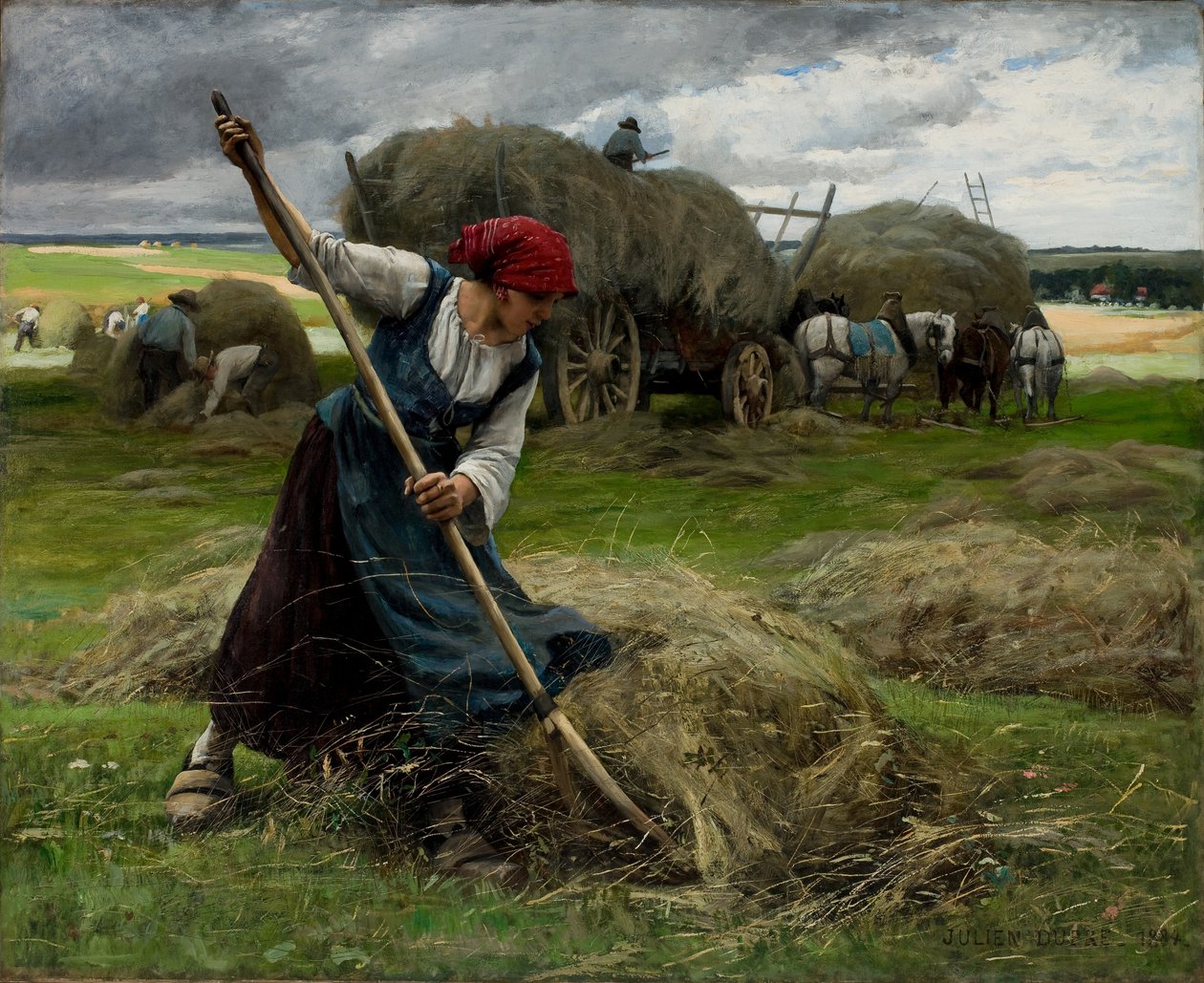 Scena di fienagione da Julien Dupre