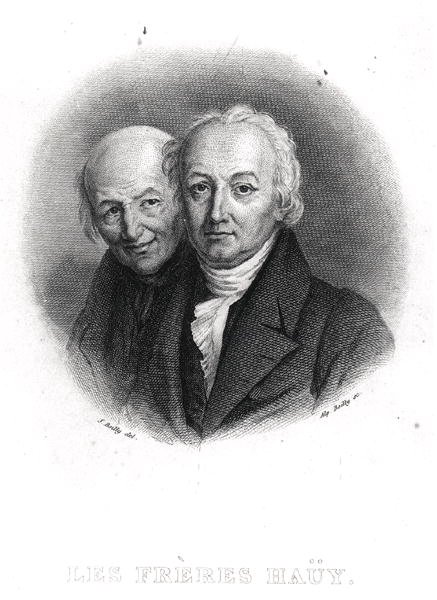I fratelli Hauy: Rene-Just (1743-1822) e Valentin Hauy (1745-1822) inciso da Alphonse Boilly (1801-67) da Julien Leopold (after) Boilly