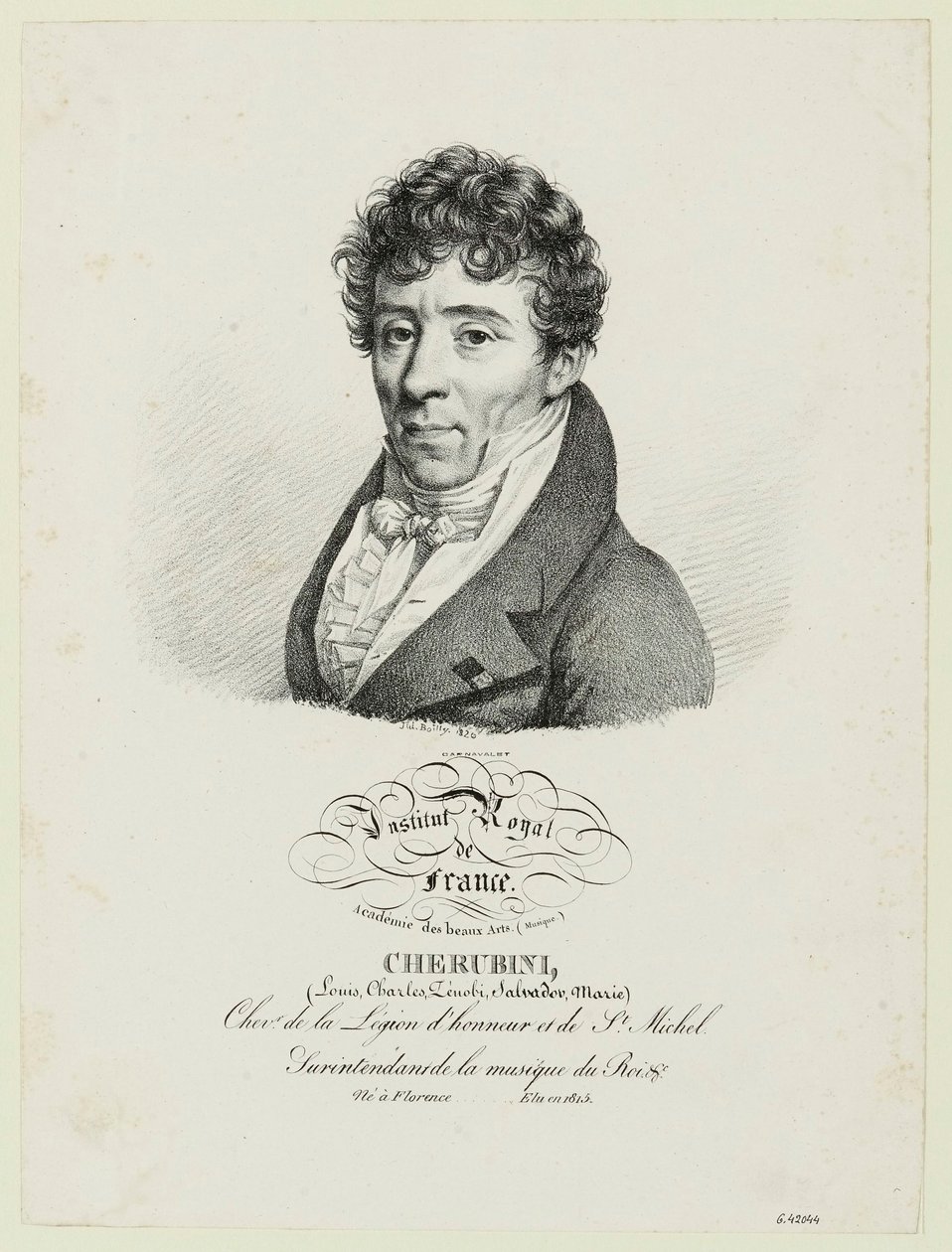 Cherubini, (Louis, Charles, Zénobi, Salvador, Marie) da Julien Leopold Boilly