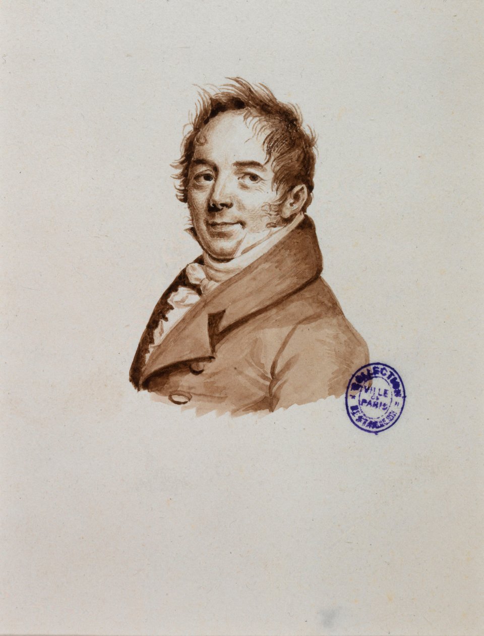 Porträt des Bildhauers Bosio da Julien Leopold Boilly