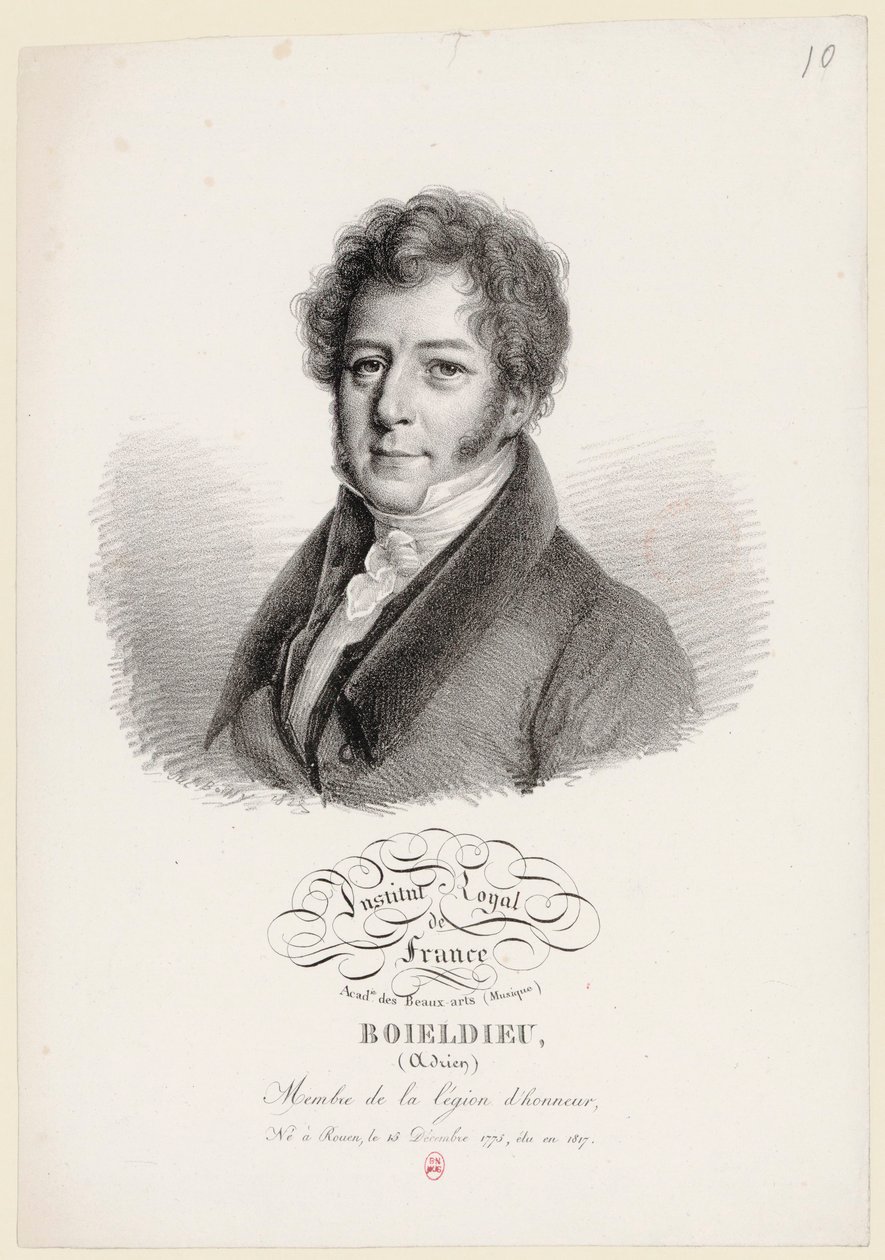 François Adrien Boieldieu di Julien Boilly da Julien Leopold Boilly