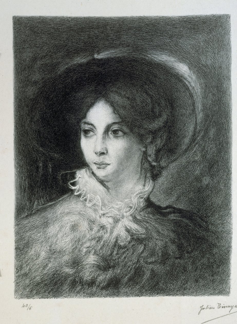 Ritratto di George Sand da Julien Tinayre