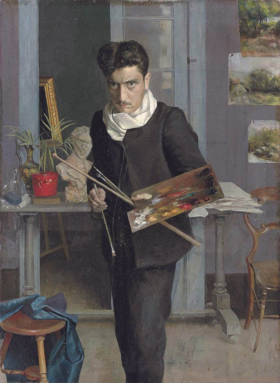 Autoritratto giovane da Julio Romero de Torres