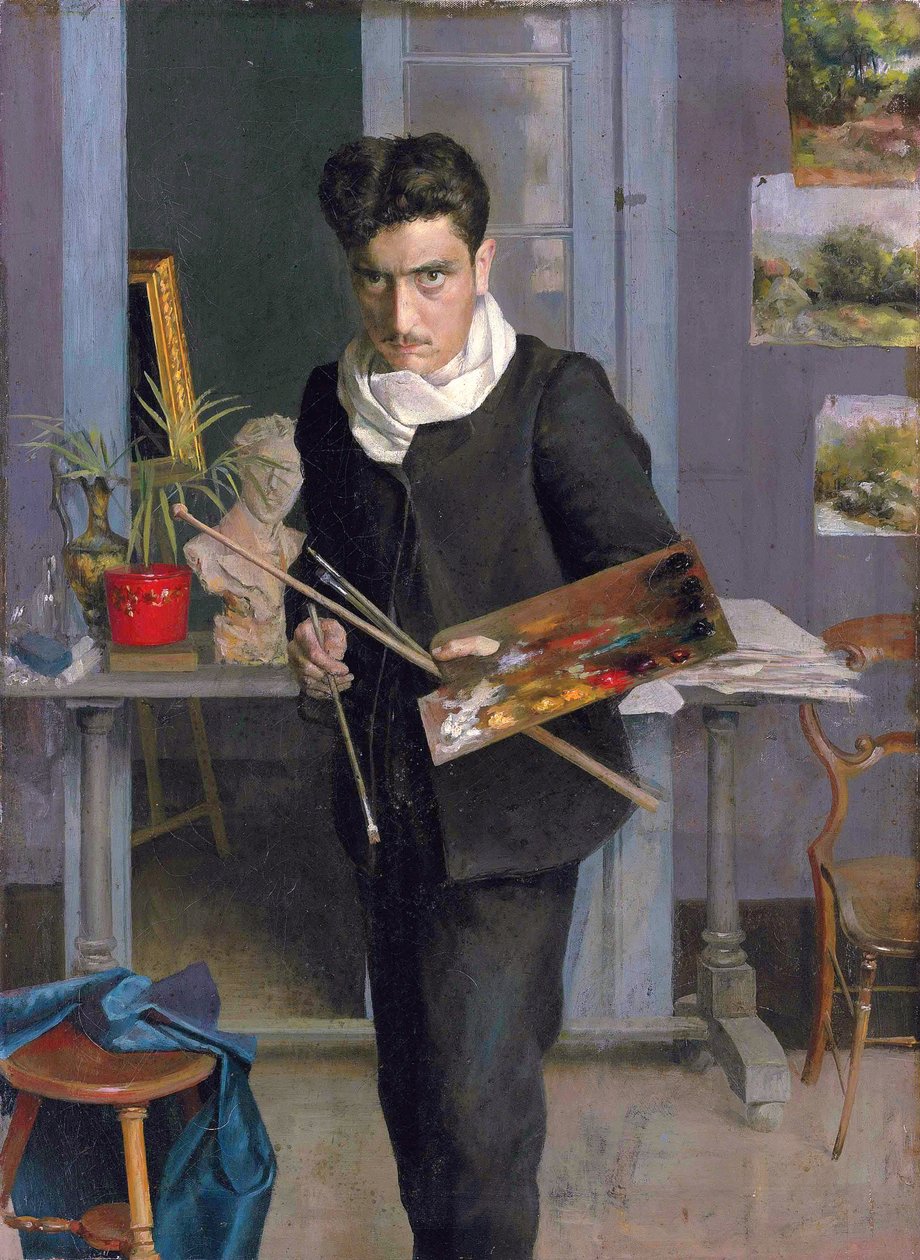 Spagnolo: Giovane autoritratto da Julio Romero de Torres