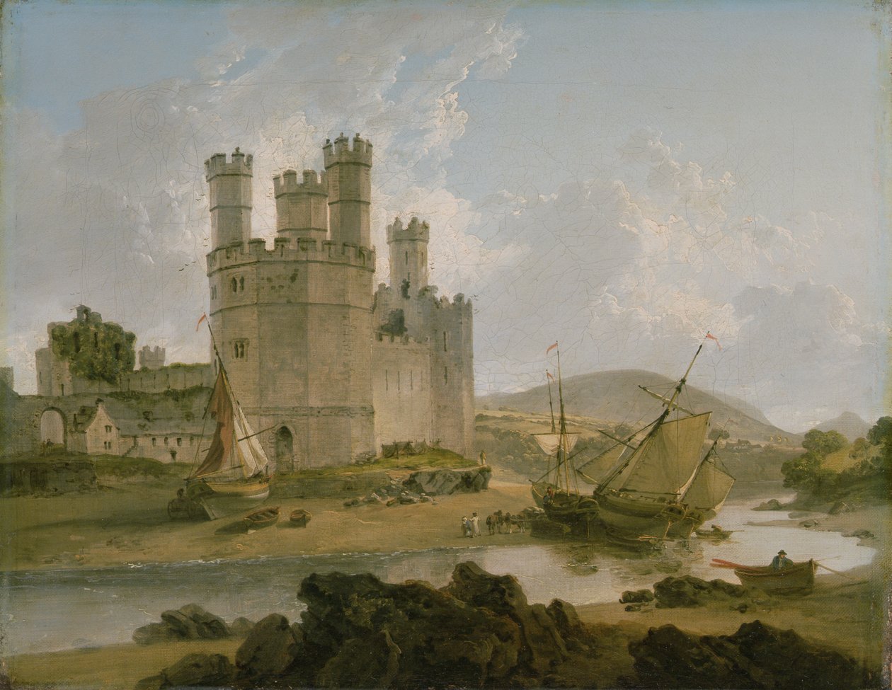 Castello di Caernarvon da Julius Caesar Ibbetson