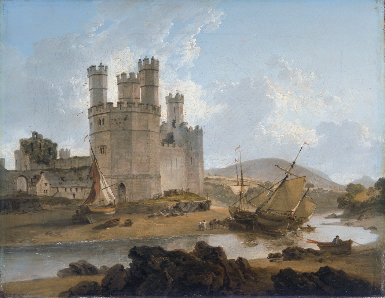 Castello di Caernarvon, 1792 da Julius Caesar Ibbetson