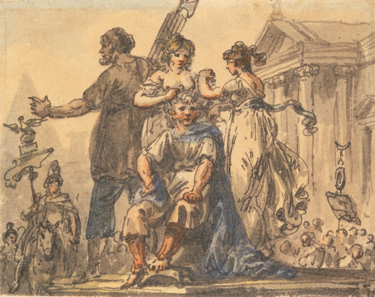 Die Bildung der Bürgerkrone da Julius Caesar Ibbetson