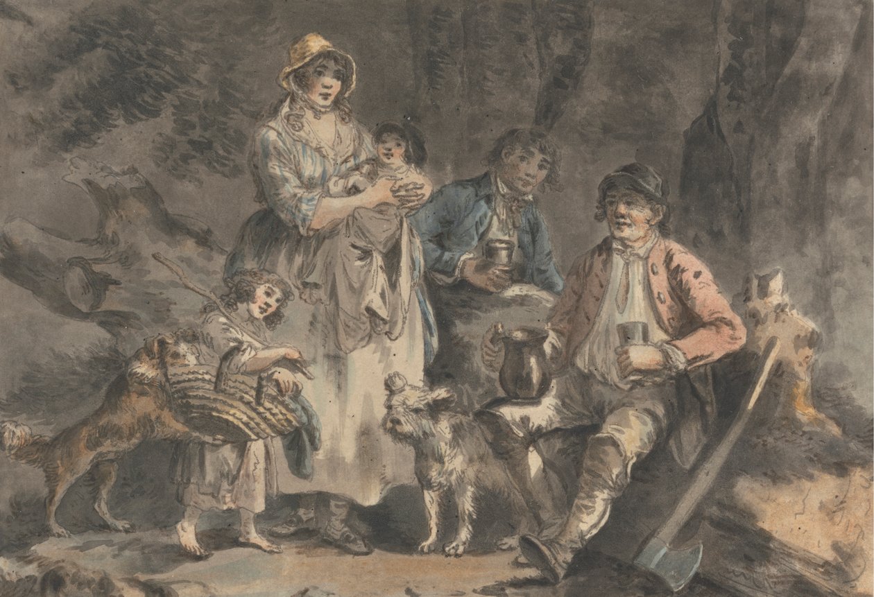 Taglialegna e la Sua Famiglia da Julius Caesar Ibbetson