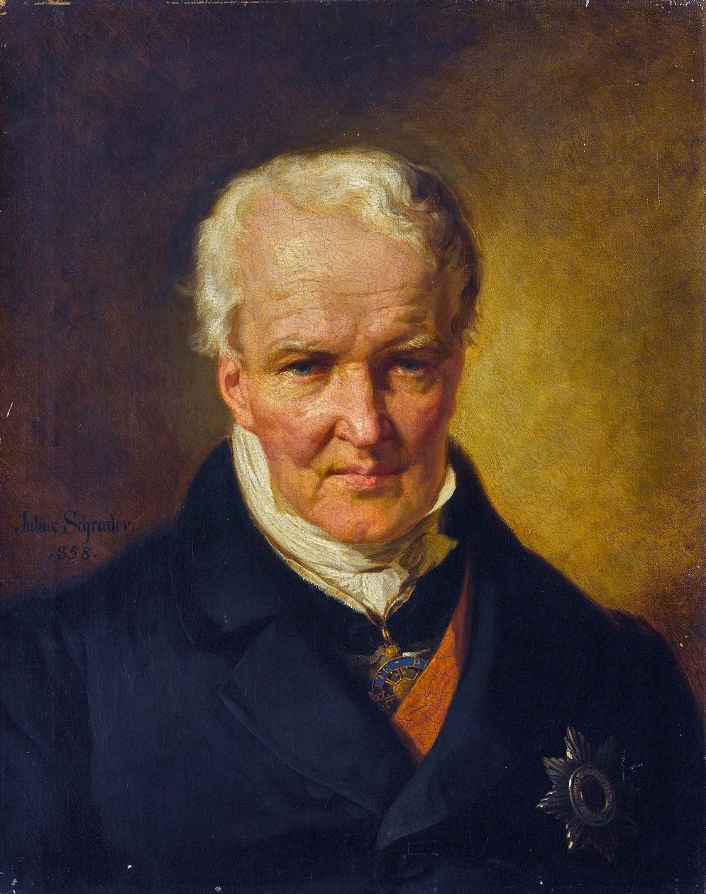 Ritratto di Alexander von Humboldt da Julius Friedrich Anton (after) Schrader