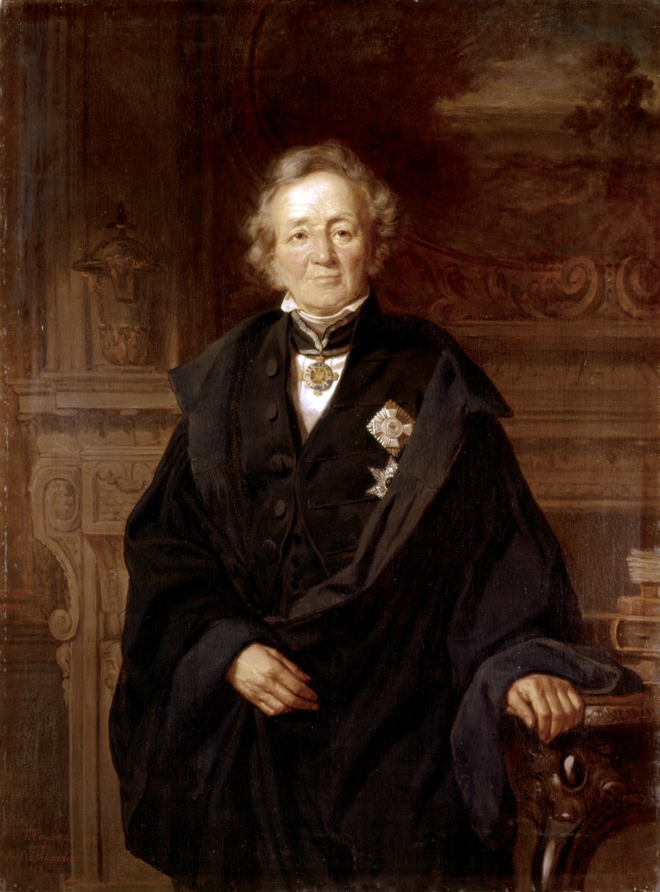 Leopold von Ranke : Ritratto 1868 (olio) da Julius Friedrich Anton Schrader