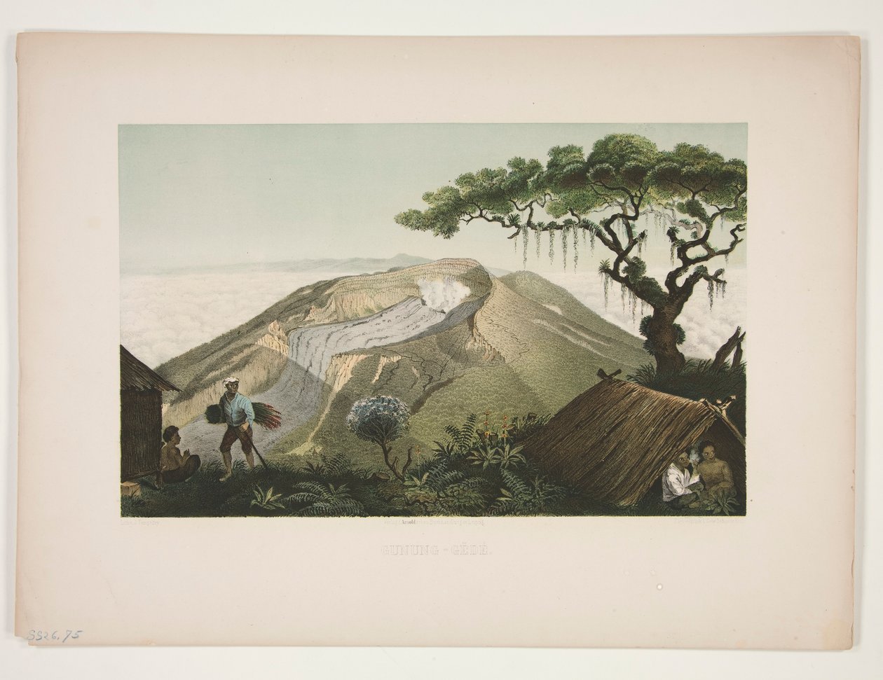 Gunung - G?d? (Monte Gede) da Julius Friedrich Tempeltey