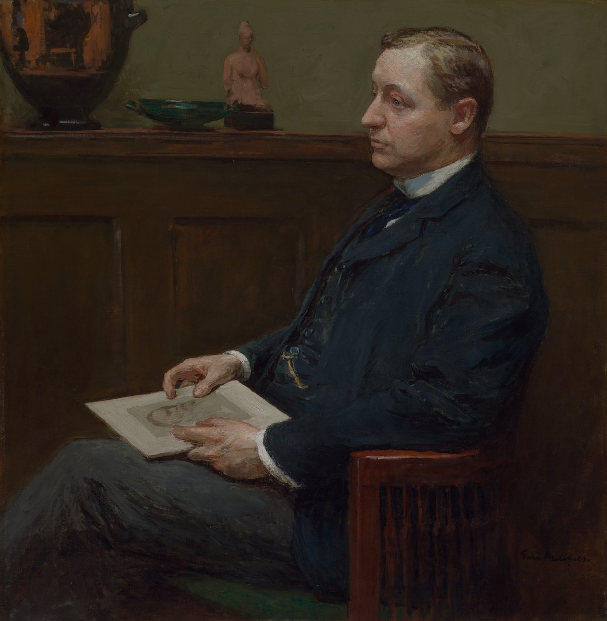 Ritratto di Charles Lawrence Hutchinson da Julius Gari Melchers