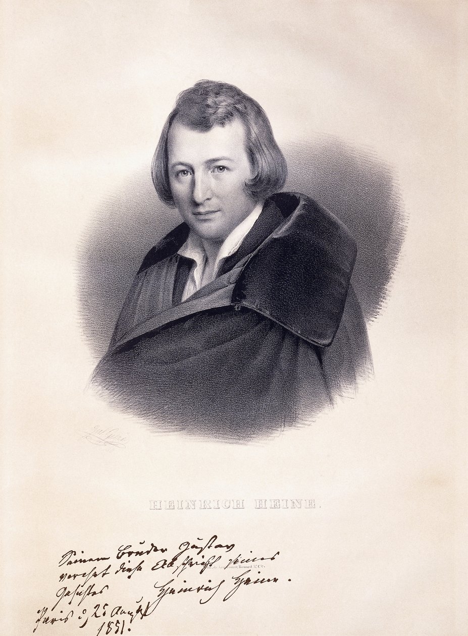 Ritratto di Heinrich Heine da Julius Giere