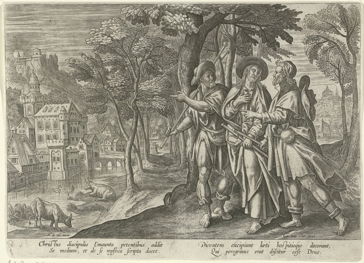 Discepoli di Emmaus da Julius Goltzius