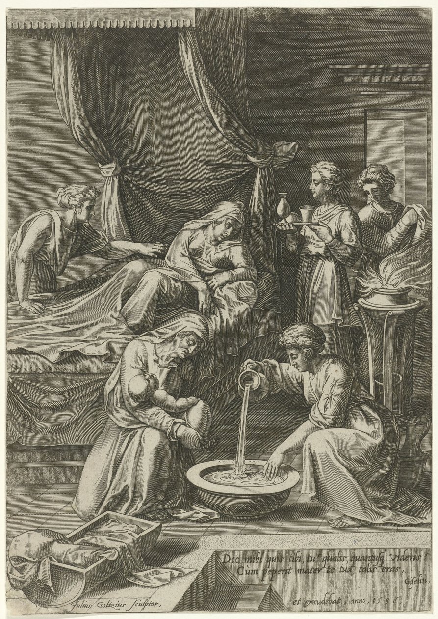 Nascita della Vergine Maria da Julius Goltzius
