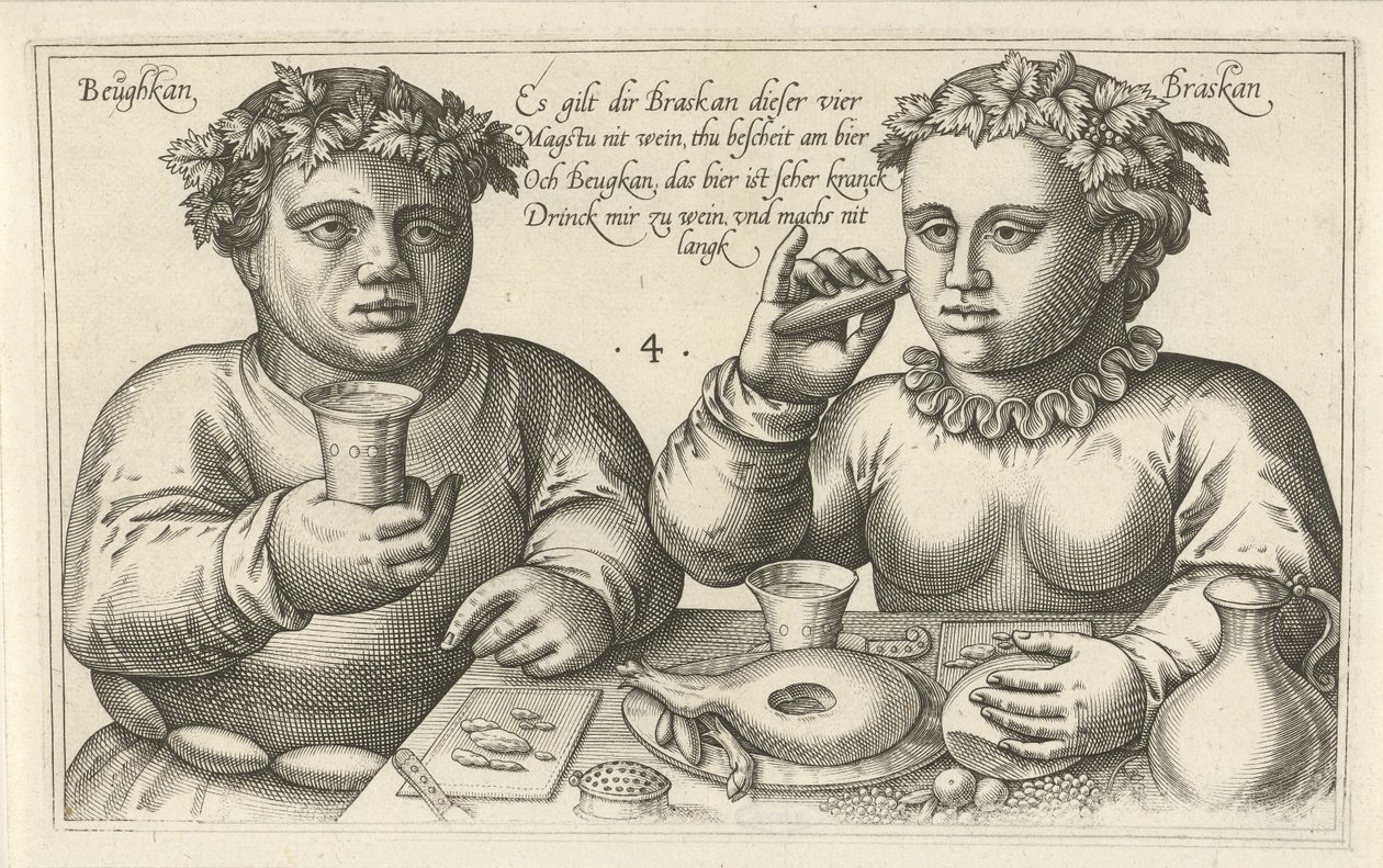 Goloso e Bevitore da Julius Goltzius
