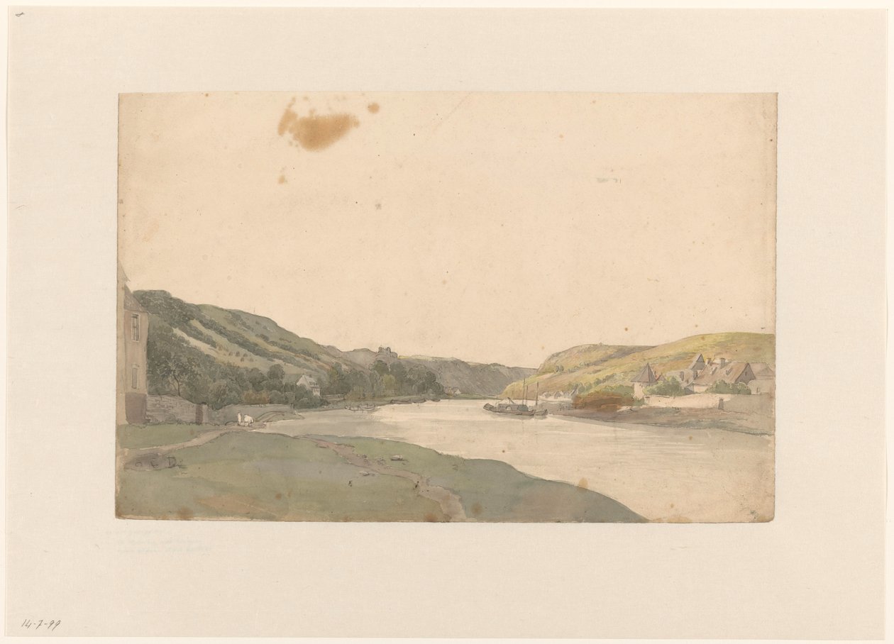 Veduta della Mosa da Julius Jacobus van de Sande Bakhuyzen
