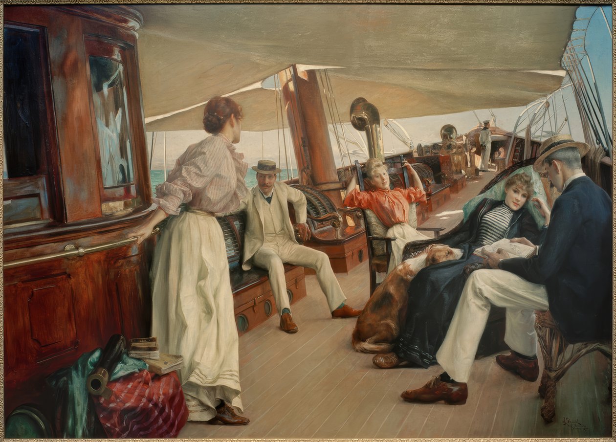 A bordo dello yacht "Namouna" da Julius Leblanc Stewart