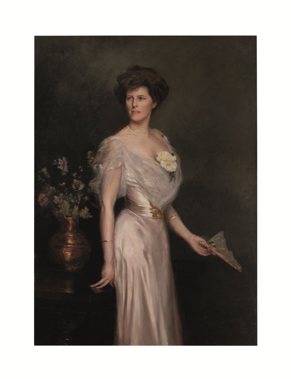 Donna con ventaglio: Ritratto di Mrs. Antonio Yznaga Stewart da Julius Leblanc Stewart