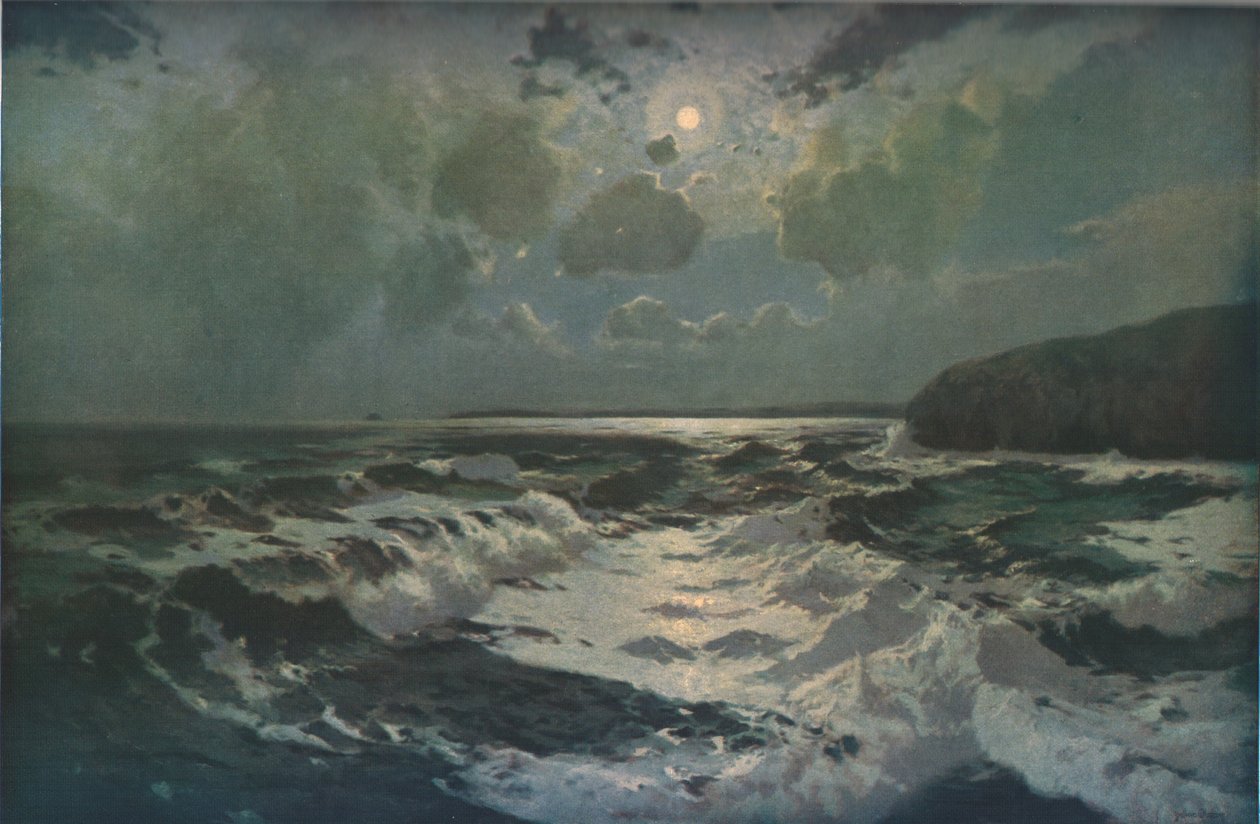 La Scogliera, Baia di St Ives, Cornovaglia, fine XIX-inizio XX secolo, c1930 da Julius Olsson
