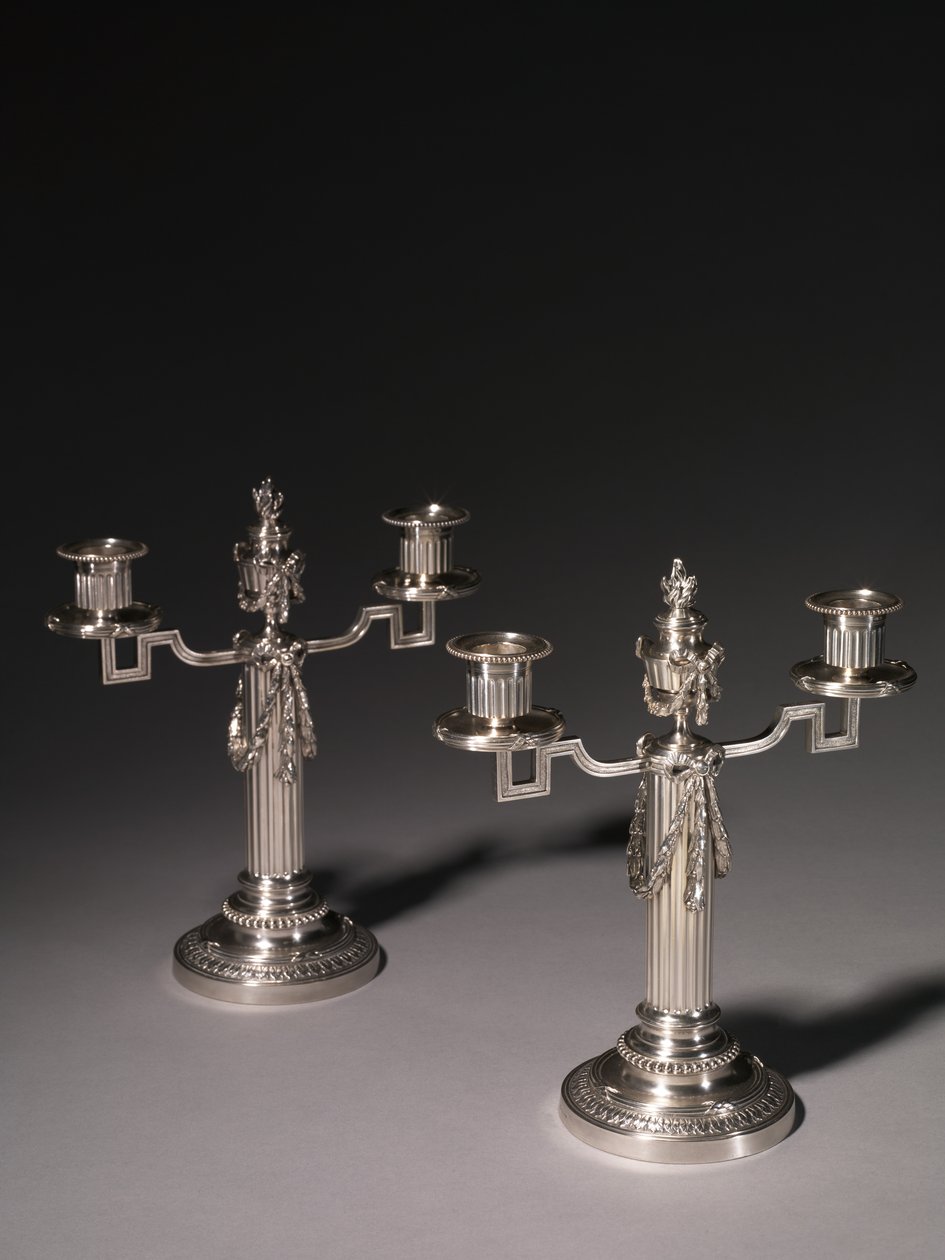 Candelabro, ditta di Peter Carl Fabergé da Julius Rappoport