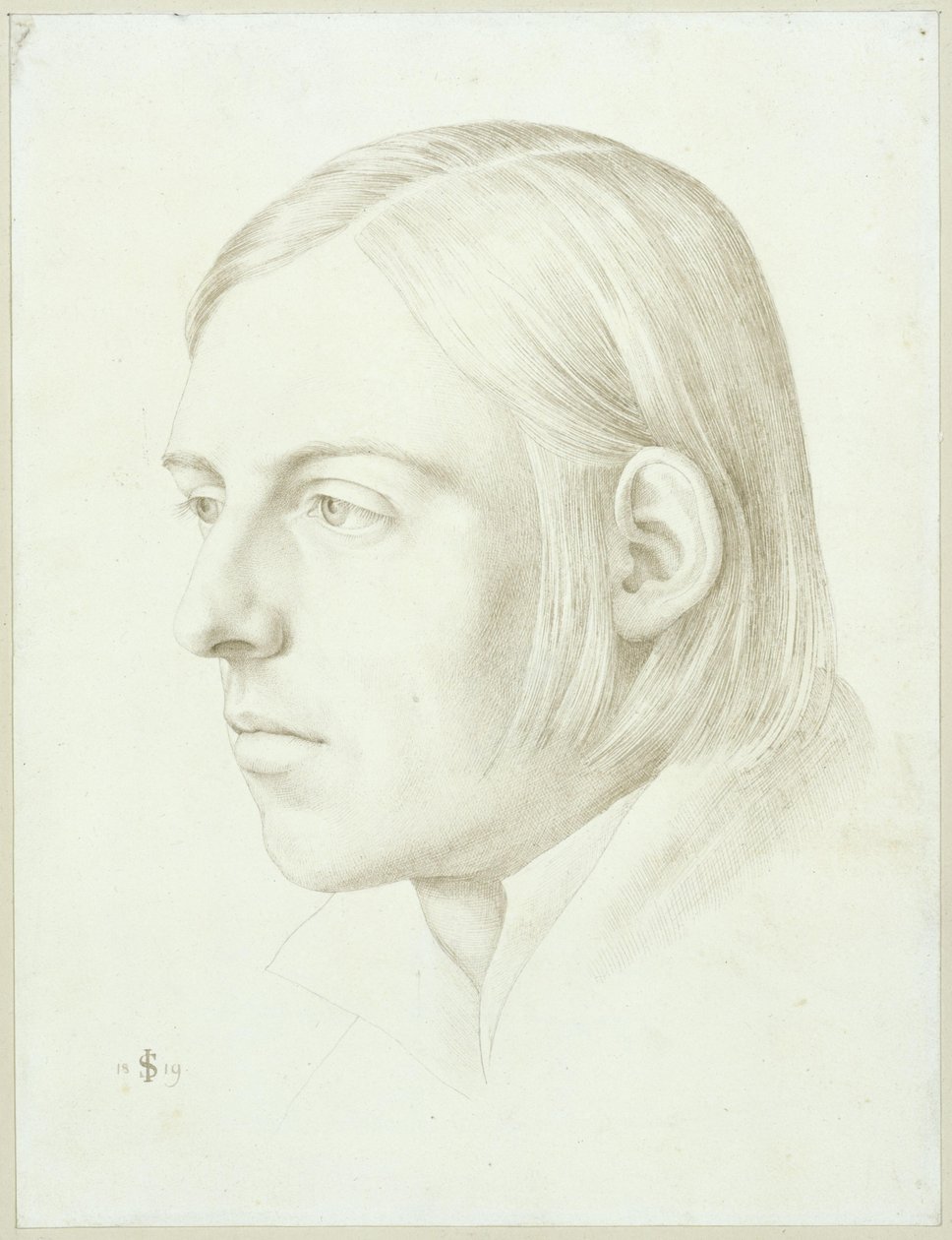 Ritratto di Scheffer von Leonardshoff da Julius Schnorr von Carolsfeld