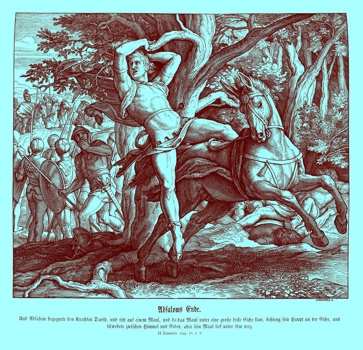 Morte di Assalonne, 2 Samuele da Julius Schnorr von Carolsfeld