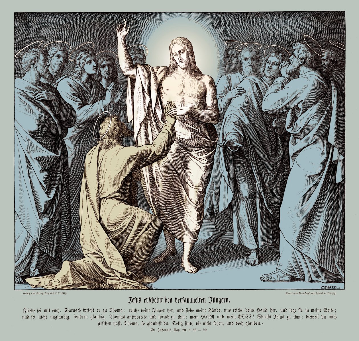 Tommaso dubbioso, Vangelo di Giovanni da Julius Schnorr von Carolsfeld