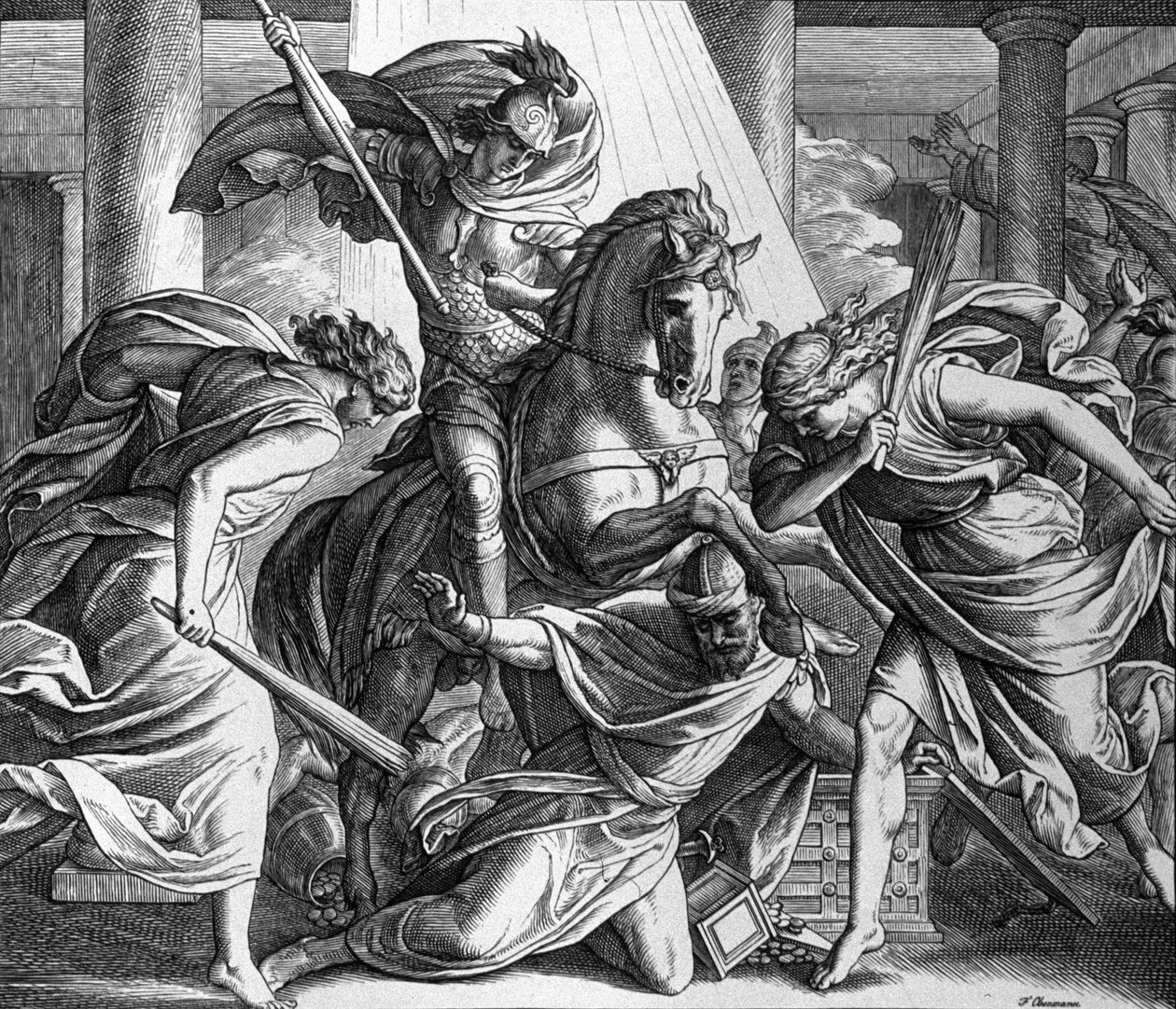 Espulsione di Eliodoro da Julius Schnorr von Carolsfeld