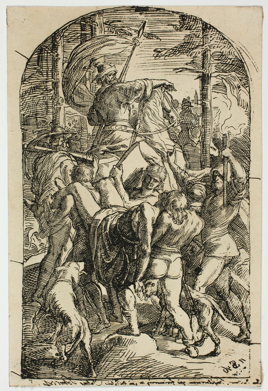 Hagen lascia che il corpo di Siegfried venga portato a casa dalla foresta da Julius Schnorr von Carolsfeld