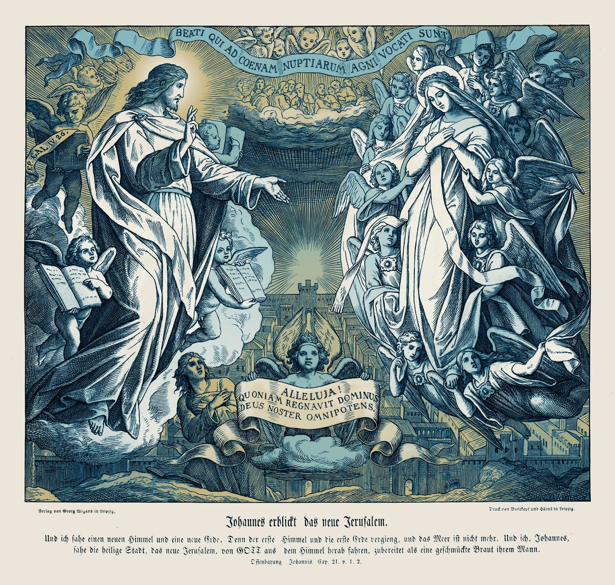 Visione di Giovanni della nuova Gerusalemme, Apocalisse da Julius Schnorr von Carolsfeld