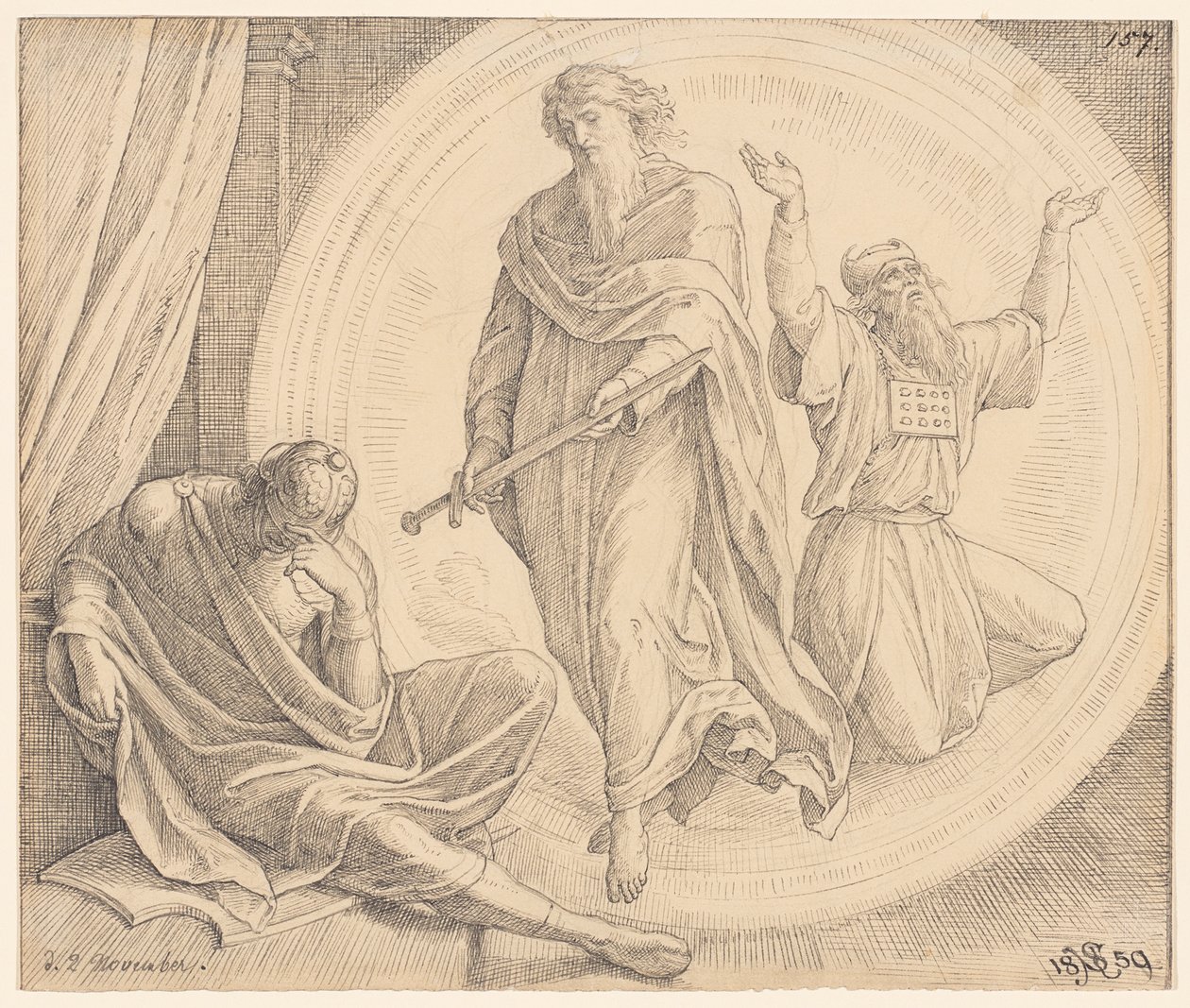 Giuda Maccabeo contempla una visione da Julius Schnorr von Carolsfeld