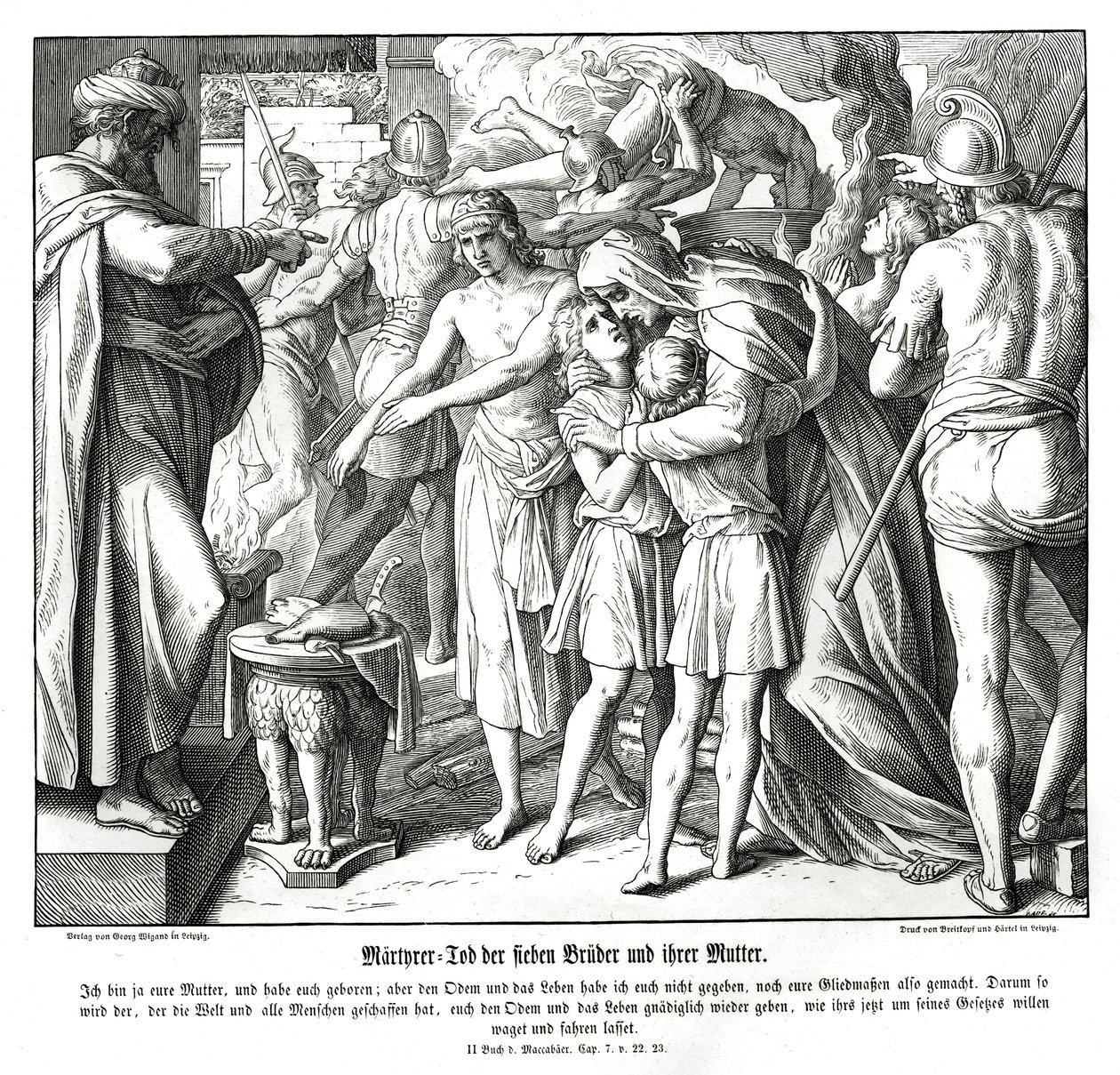 Martirio dei sette fratelli, 2 Maccabei da Julius Schnorr von Carolsfeld
