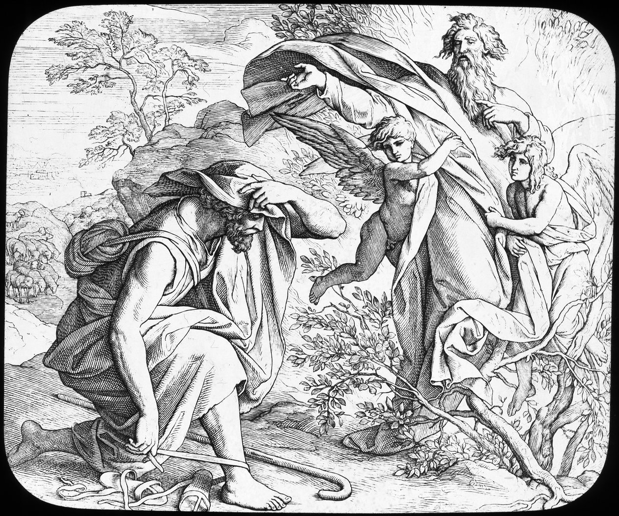 Mosè e il Roveto Ardente da Julius Schnorr von Carolsfeld