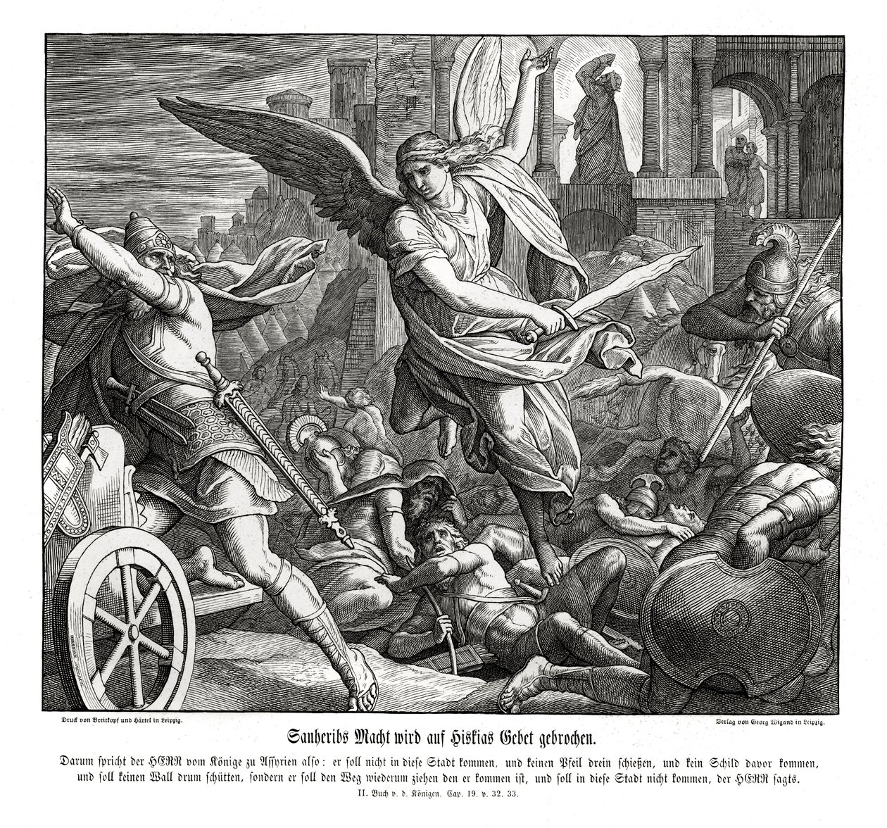 Preghiera di Ezechia, 2 Re da Julius Schnorr von Carolsfeld