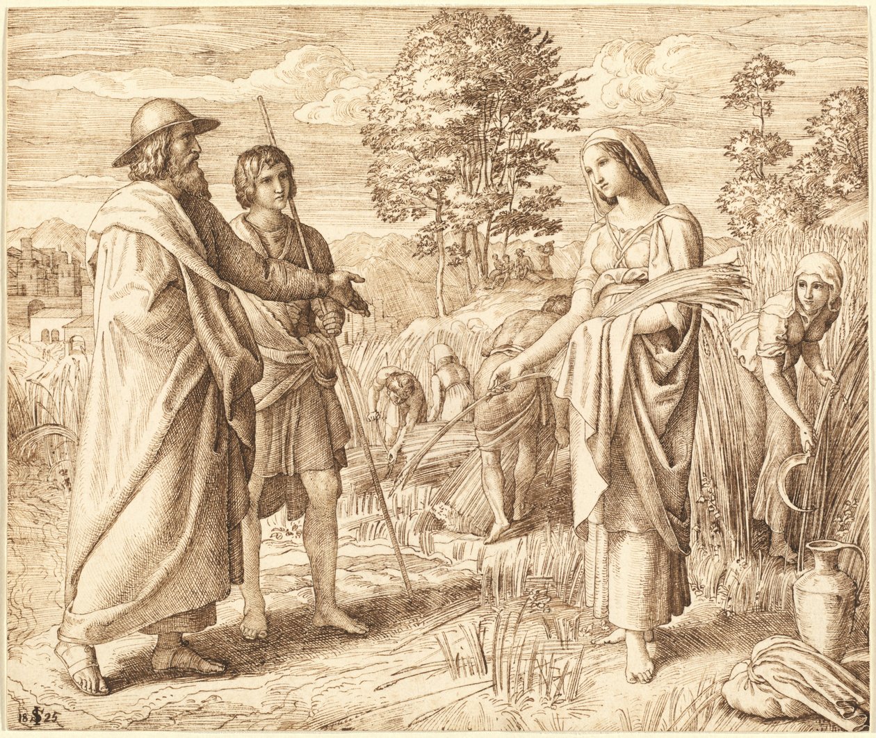 Ruth e Boaz da Julius Schnorr von Carolsfeld