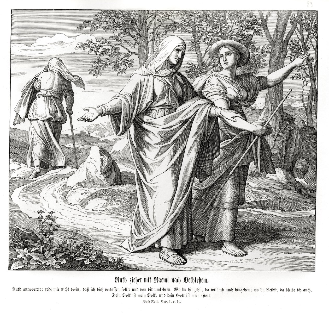 Ruth va con Naomi a Betlemme, Ruth da Julius Schnorr von Carolsfeld