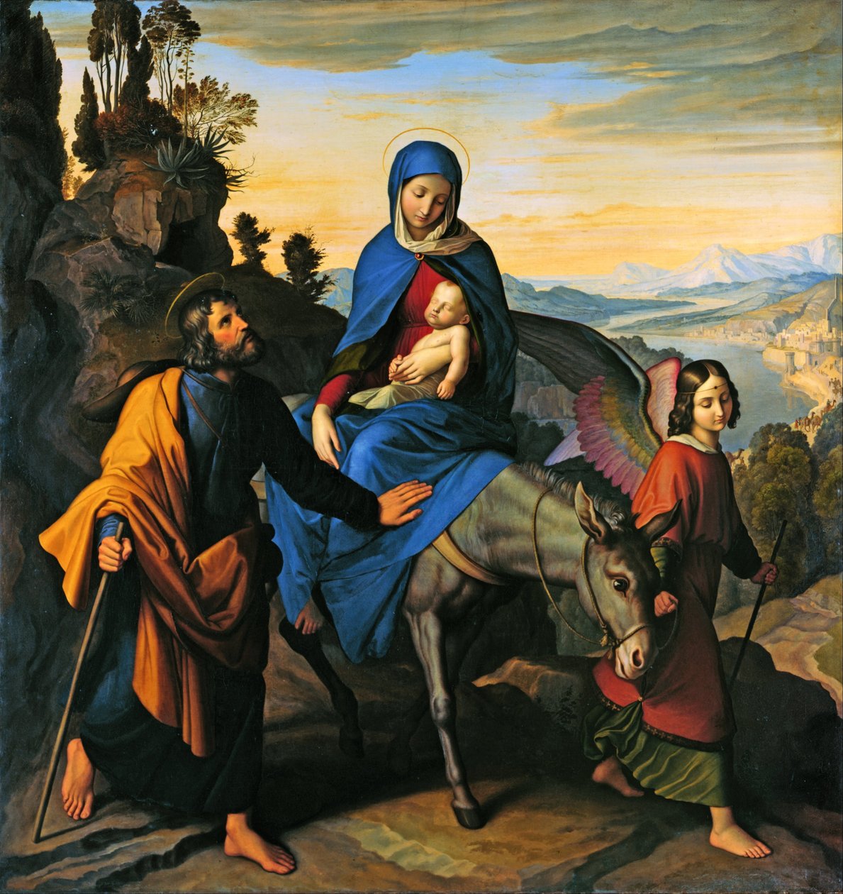 La fuga in Egitto da Julius Schnorr von Carolsfeld
